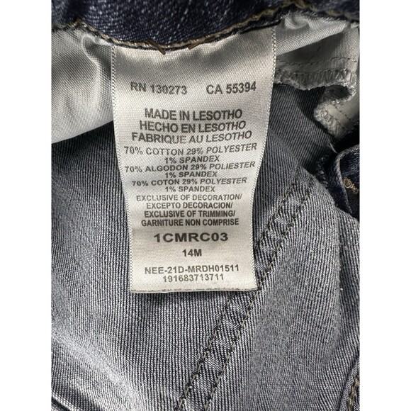 Lee Women’s Capri Jeans Size 14 Medium Blue Stretch Denim Cropped Pants - Picture 6 of 6